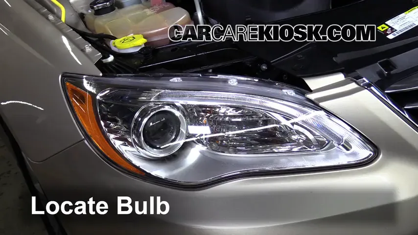 2013 Chrysler 200 Limited 3.6L V6 FlexFuel Sedan Éclairage Feu clignotant avant (remplacer l'ampoule)
